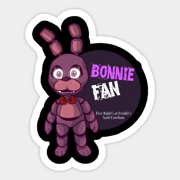 Five Night's at Freddy's Bonnie Fan T-Shirt Sticker by Ready4Freddy